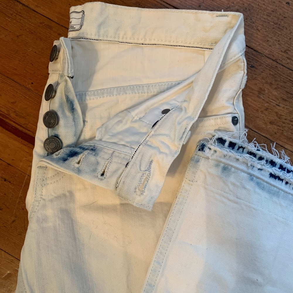 Free People white jeans